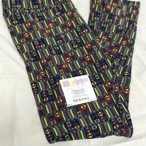NWT LulaRoe Squares & Stripes Leggings TC